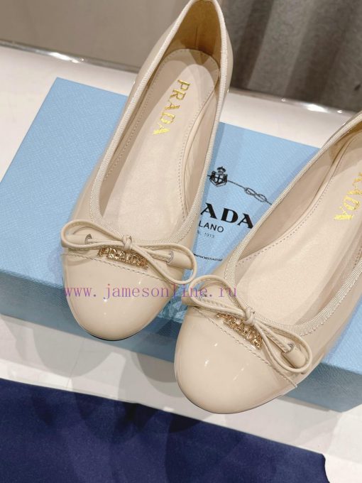Prada 2024 Spring/Summer New Product Cute and Sweet Flat Flat Single Shoes~The sexy yet cutep3batkb3 - Image 10