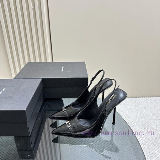 Top quality 𝗦𝗔𝗜𝗡𝗧𝗟𝗔𝗨𝗥𝗘𝗡 * 23/Autumn/Winter YSL Saint Laurent pointed high heelsOnly YSL undesrym8tsd - Image 2