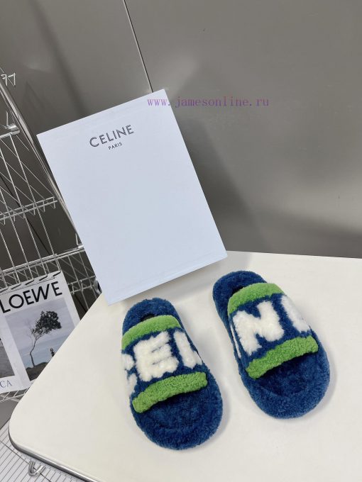 CELINE classic autumn and winter fur mop with numerous internet famous stars planting grass.bd09pyw0