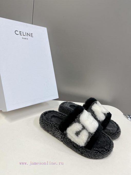 CELINE classic autumn and winter fur mop with numerous internet famous stars planting grass.nwthi5d5 - Image 3