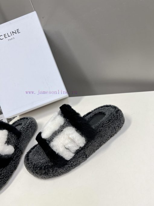 CELINE classic autumn and winter fur mop with numerous internet famous stars planting grass.nwthi5d5 - Image 4