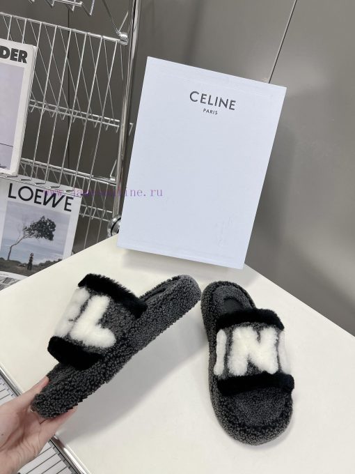 CELINE classic autumn and winter fur mop with numerous internet famous stars planting grass.nwthi5d5 - Image 5