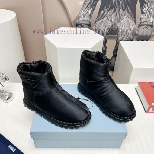 Top tierPRADA's latest runway collection for couples in space cotton boots for autumn and wiic3adw0b - Image 3