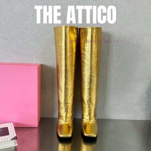 The atticoAtico 𝕋𝕙𝕖 𝕒𝕥𝕥𝕚𝕔𝕠𝟐𝟎𝟐𝟑𝑭𝒘 New style 𝙨𝙞𝙚𝙣𝙣𝙖 square toe bootsAttico is the inventor of l7f5cvns - Image 3