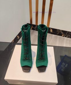 Out, Balmain 2023fw Autumn/Winter New Knitted Fish Mouth Elastic Boots Overseas Order Origin2434u4f6