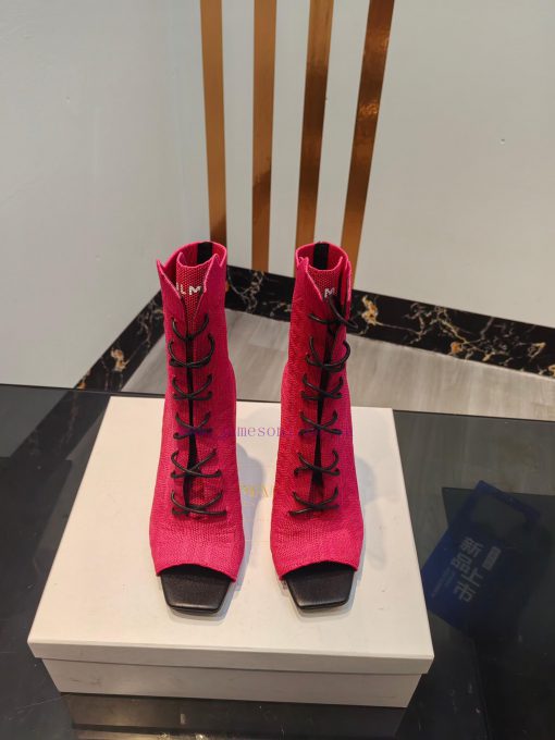 Out, Balmain 2023fw Autumn/Winter New Knitted Fish Mouth Elastic Boots Overseas Order Origin5v6nzk8p - Image 2