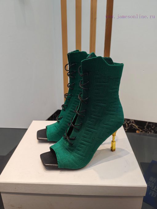 Out, Balmain 2023fw Autumn/Winter New Knitted Fish Mouth Elastic Boots Overseas Order Origin2434u4f6 - Image 4