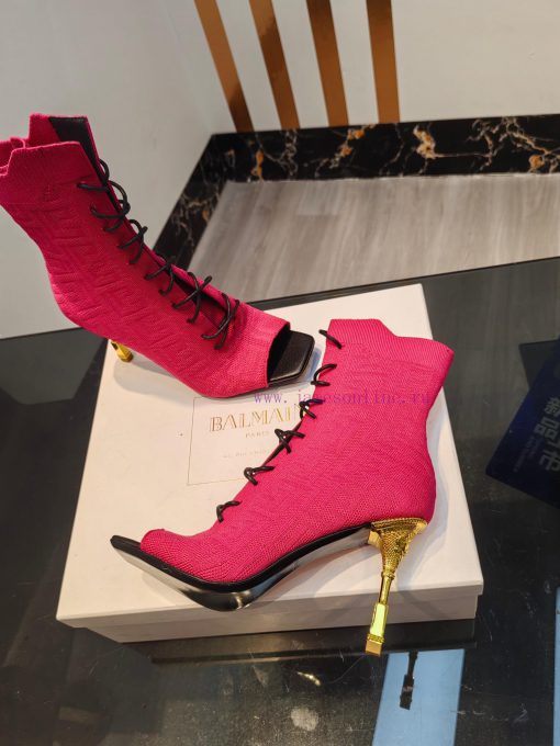Out, Balmain 2023fw Autumn/Winter New Knitted Fish Mouth Elastic Boots Overseas Order Origin5v6nzk8p - Image 5