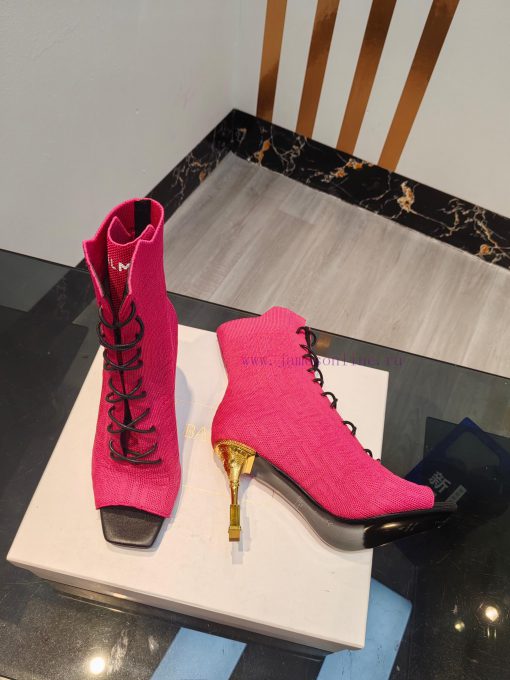 Out, Balmain 2023fw Autumn/Winter New Knitted Fish Mouth Elastic Boots Overseas Order Origin5v6nzk8p - Image 7