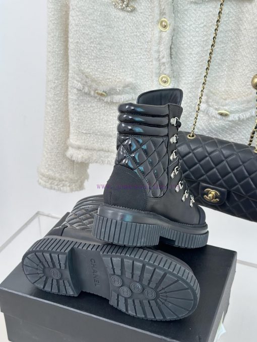 Chanel Classic Autumn/Winter StrapHot selling diamond grid short bootsThe three-dimensional 3cxtgmrf - Image 10