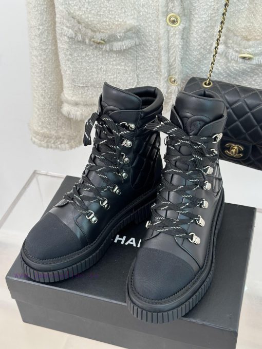 Chanel Classic Autumn/Winter StrapHot selling diamond grid short bootsThe three-dimensional 4u2kcbqt - Image 3