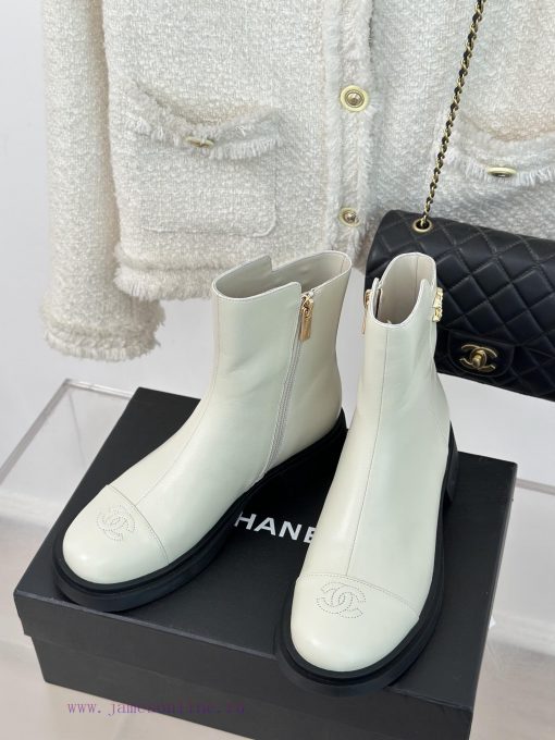 Chanel | Chanel 23c New ProductDouble C-side zipper short boot seriesThe shoe upper is made fmkrvmhd - Image 3