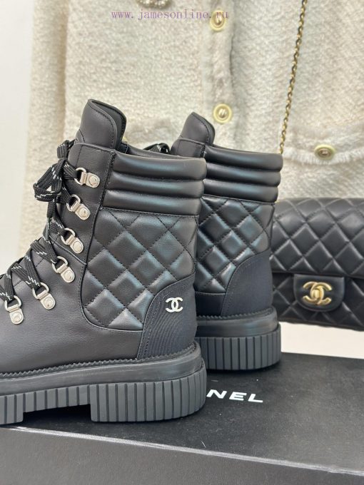 Chanel Classic Autumn/Winter StrapHot selling diamond grid short bootsThe three-dimensional 4u2kcbqt - Image 9