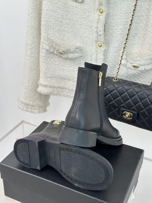 Chanel | Chanel 23c New ProductDouble C-side zipper short boot seriesThe shoe upper is made x4v4bxsd - Image 10