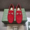 Gucc'i Jordaan series women's loafers new color Yangjing crystal diamond horseneck buckle reg19fqxq7