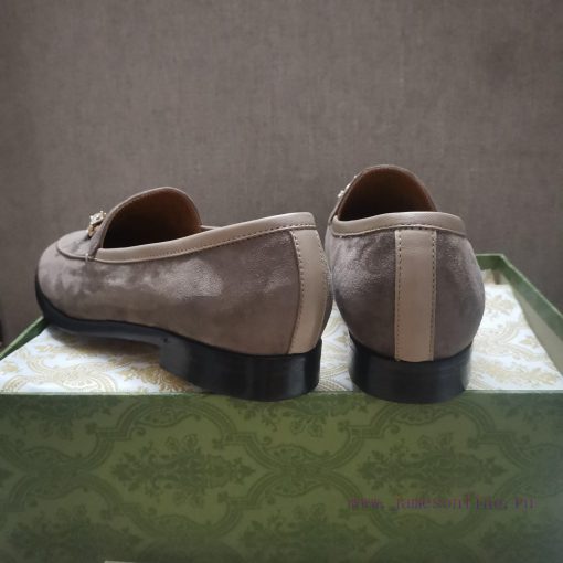 Gucc'i Jordaan series women's loafers new color Yangjing crystal diamond horseneck buckle re1gskxg7r - Image 10