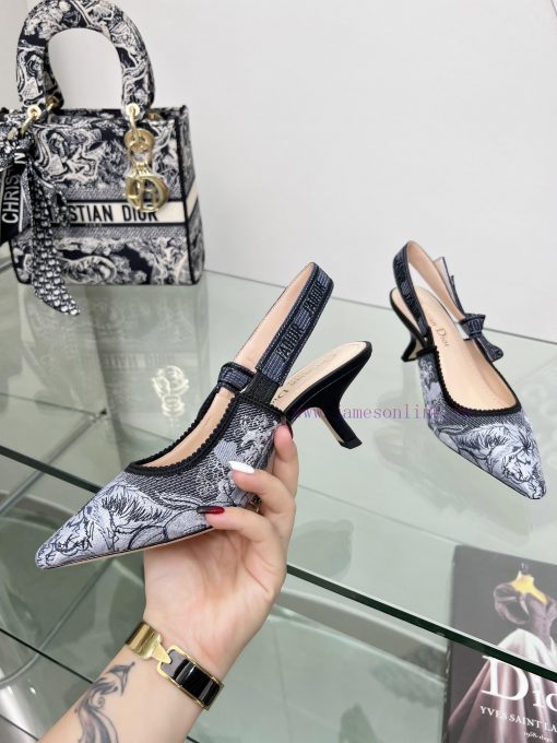 J'ADIOR woven back empty sandals, Dior 2023 Spring/Summer Latest Colors, Garden d'Hiver Jacqwy7xuaa5 - Image 3
