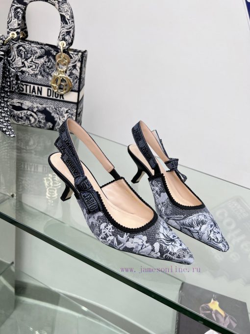 J'ADIOR woven back empty sandals, Dior 2023 Spring/Summer Latest Colors, Garden d'Hiver Jacqwy7xuaa5 - Image 4