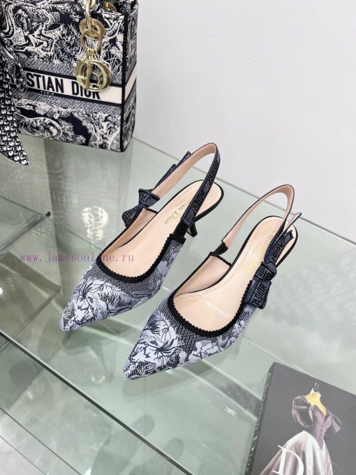 J'ADIOR woven back empty sandals, Dior 2023 Spring/Summer Latest Colors, Garden d'Hiver Jacqwy7xuaa5 - Image 5