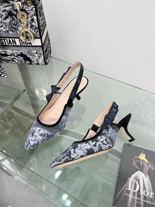 J'ADIOR woven back empty sandals, Dior 2023 Spring/Summer Latest Colors, Garden d'Hiver Jacqwy7xuaa5 - Image 6