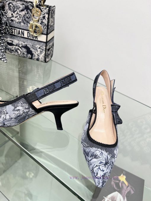 J'ADIOR woven back empty sandals, Dior 2023 Spring/Summer Latest Colors, Garden d'Hiver Jacqwy7xuaa5 - Image 7