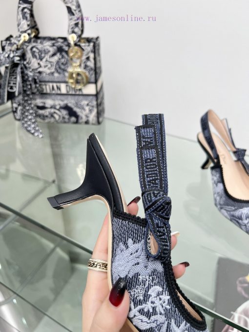 J'ADIOR woven back empty sandals, Dior 2023 Spring/Summer Latest Colors, Garden d'Hiver Jacqwy7xuaa5 - Image 9