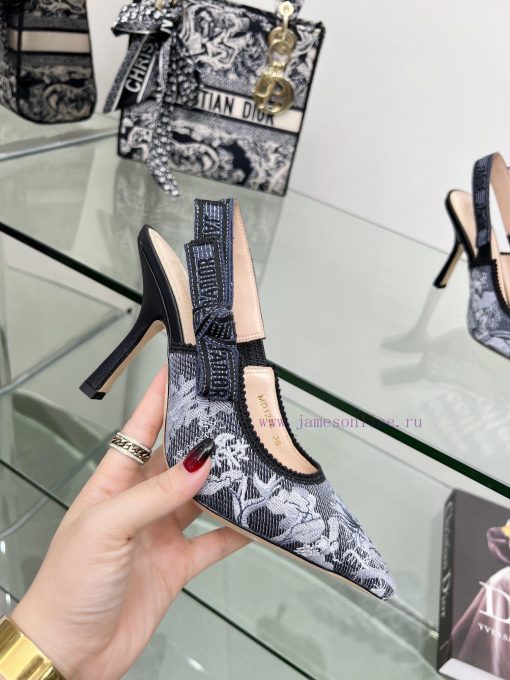 J'ADIOR woven back empty sandals, Dior 2023 Spring/Summer Latest Colors, Garden d'Hiver Jacqn559nppu