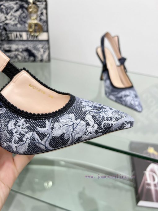 J'ADIOR woven back empty sandals, Dior 2023 Spring/Summer Latest Colors, Garden d'Hiver Jacqn559nppu - Image 6