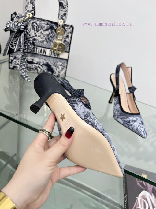 J'ADIOR woven back empty sandals, Dior 2023 Spring/Summer Latest Colors, Garden d'Hiver Jacqn559nppu - Image 10