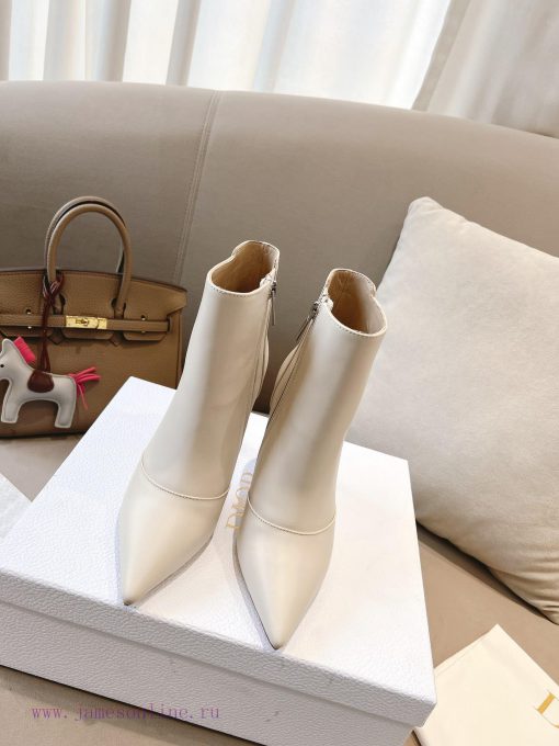 Dio.r Dior 2023 autumn new pointed short boots with lucky pentagram heel and sexiness indexUyco508zm