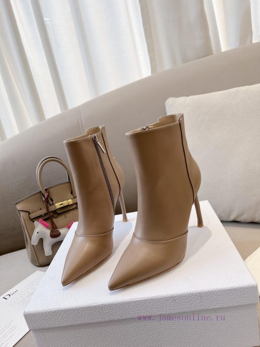 Dio.r Dior 2023 autumn new pointed short boots with lucky pentagram heel and sexiness indexUozyu07g1 - Image 3