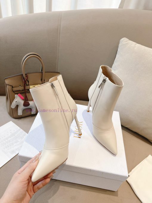 Dio.r Dior 2023 autumn new pointed short boots with lucky pentagram heel and sexiness indexUyco508zm - Image 4