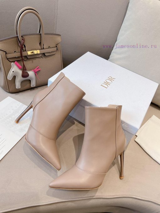 Dio.r Dior 2023 autumn new pointed short boots with lucky pentagram heel and sexiness indexUozyu07g1 - Image 7