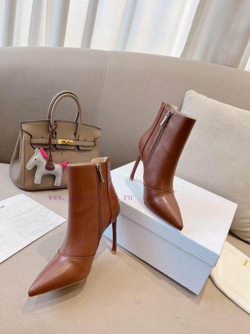 Dio.r Dior 2023 autumn new pointed short boots with lucky pentagram heel and sexiness indexU03v02m0k - Image 5