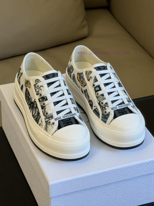 Dior 24 Early Spring Red soled Embroidered SneakersThe thickened sole is really thoughtful, jo6sznsw - Image 3