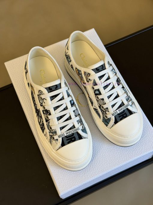 Dior 24 Early Spring Red soled Embroidered SneakersThe thickened sole is really thoughtful, jo6sznsw - Image 4