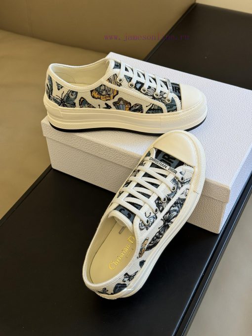 Dior 24 Early Spring Red soled Embroidered SneakersThe thickened sole is really thoughtful, jo6sznsw - Image 5
