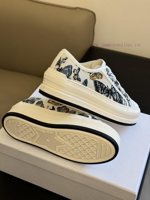 Dior 24 Early Spring Red soled Embroidered SneakersThe thickened sole is really thoughtful, jo6sznsw - Image 10