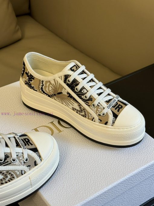 Dior 24 Early Spring Red soled Embroidered SneakersThe thickened sole is really thoughtful, 53d4cvl0 - Image 6