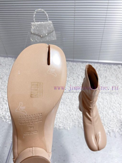 High qualityMaison Margiela MM6 new round heel pinch toe elastic boots and short bootsMateri0ymlwafn - Image 10