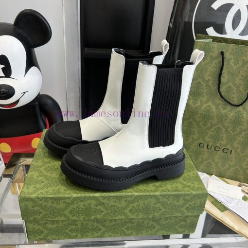 Gucci 23 New Thick Bottom Wave Flower Short BootsOriginal outsole mold 11 replica TPU outsolvzkuiz0b - Image 3