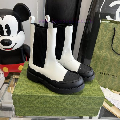 Gucci 23 New Thick Bottom Wave Flower Short BootsOriginal outsole mold 11 replica TPU outsolvzkuiz0b - Image 4
