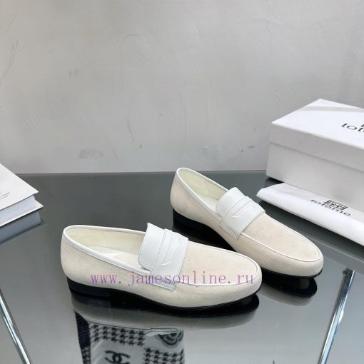 TOTEM's niche brand has launched a new round toe loafers series———————————The simple color s7h4xc1ki - Image 5