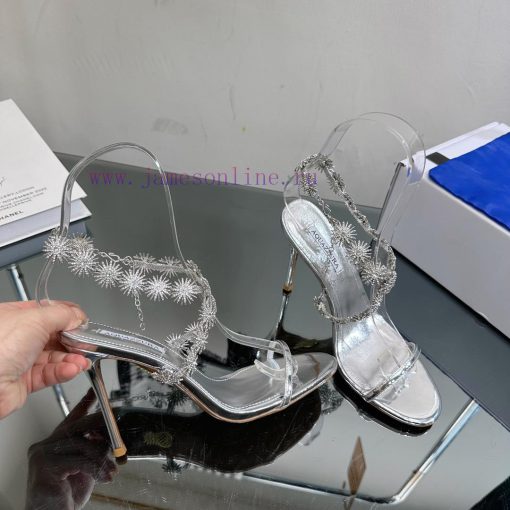 The most AQUAZURA large pineapple rhinestone decorative high heel———————————2023 Spring/Summomd7o6wj - Image 6