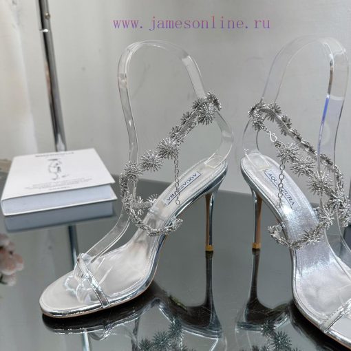 The most AQUAZURA large pineapple rhinestone decorative high heel———————————2023 Spring/Summomd7o6wj - Image 7
