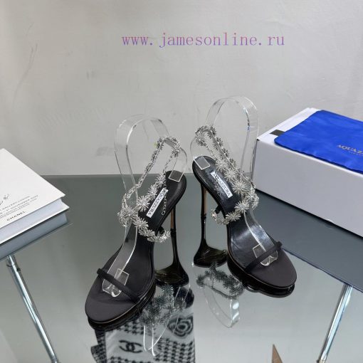 The most AQUAZURA large pineapple rhinestone decorative high heel———————————2023 Spring/Summ30tuwoew - Image 3