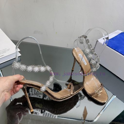 The most AQUAZURA large pineapple rhinestone decorative high heel———————————2023 Spring/Summhx15wlw5 - Image 8
