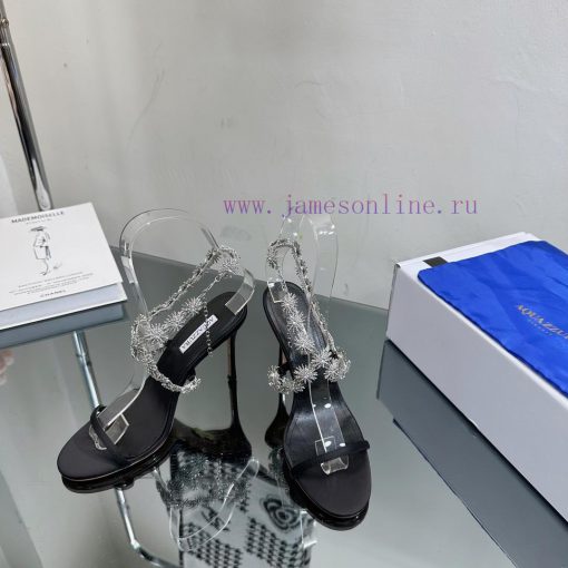 The most AQUAZURA large pineapple rhinestone decorative high heel———————————2023 Spring/Summ30tuwoew - Image 8