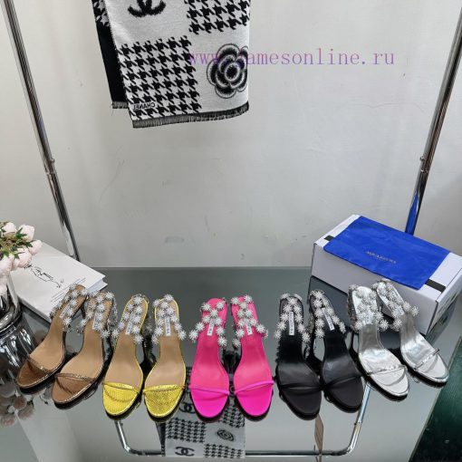 The most AQUAZURA large pineapple rhinestone decorative high heel———————————2023 Spring/Summ30tuwoew - Image 10