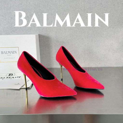 BalmainBalmain𝘽𝙖𝙡𝙢𝙖𝙞𝙣First release 𝘽𝙖𝙡𝙢𝙖𝙞𝙣 Balmain 𝟐𝟎𝟐𝟒𝙨𝙨 Spring/Summer Ruby Velvet Stiletto1dgtditb - Image 2